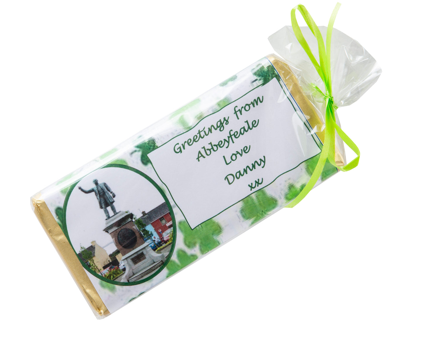 Personalised Greetings from Abbeyfeale Chocolate bar