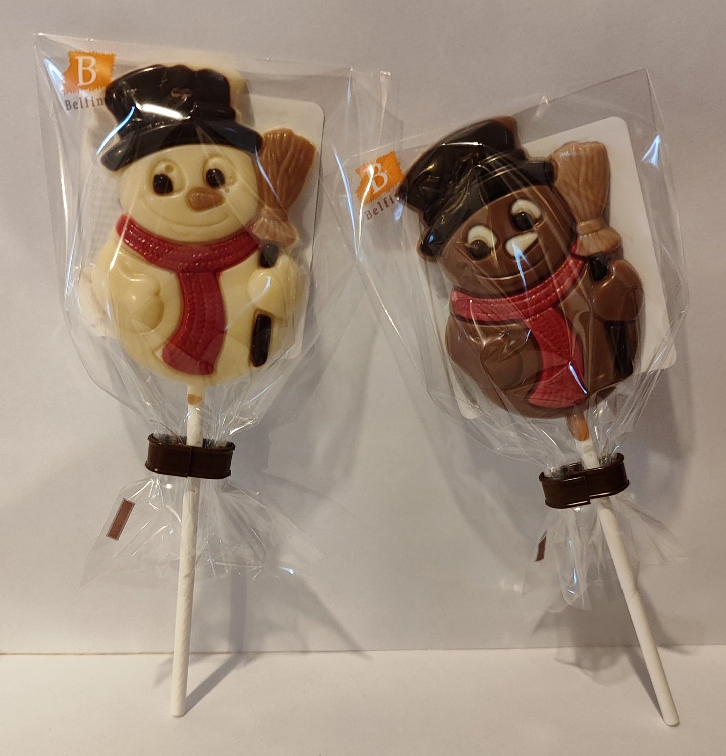 Christmas character chocolate lollipops