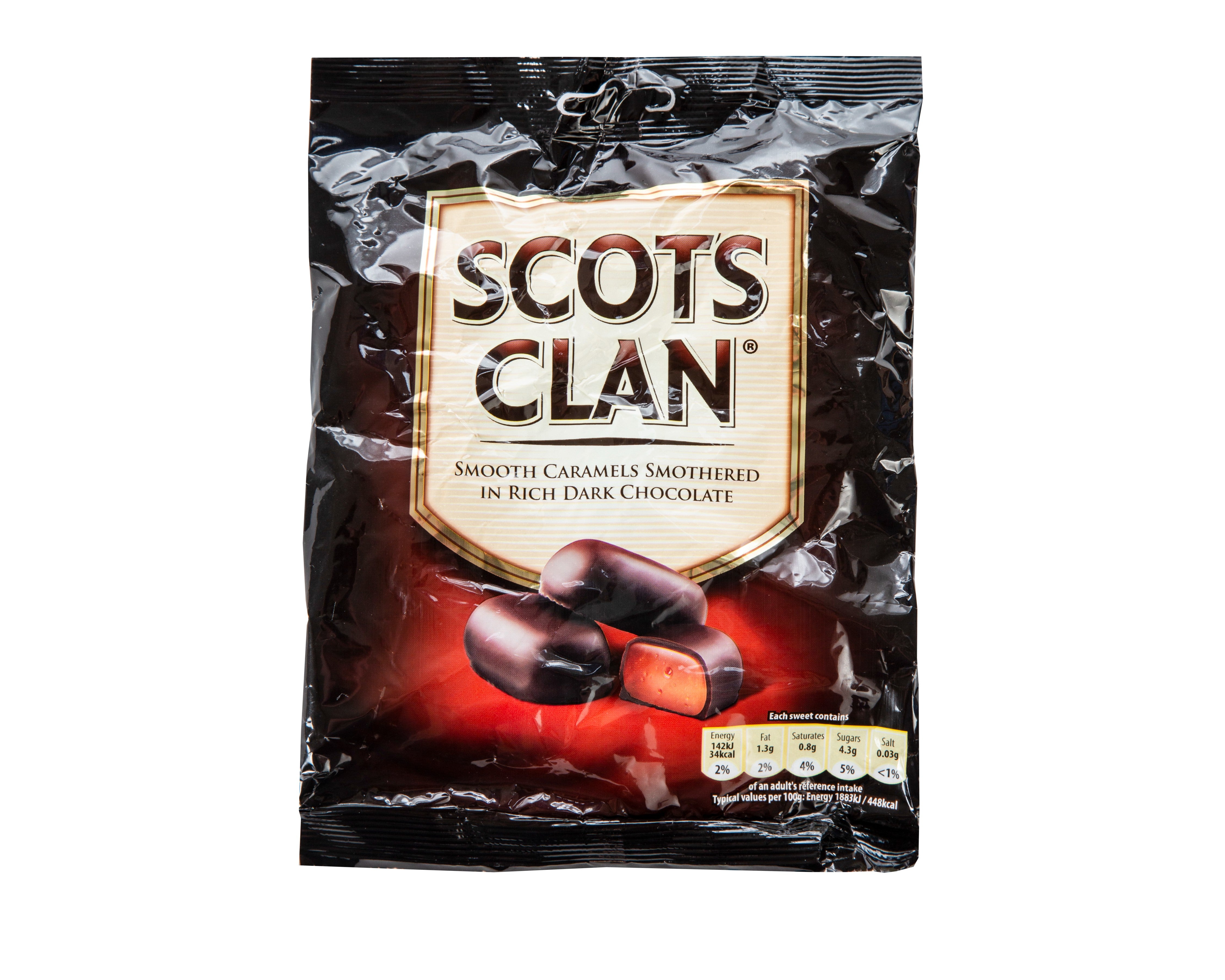 Scots Clan Dark Chocolate Caramels Bag – An Siopa Milsean